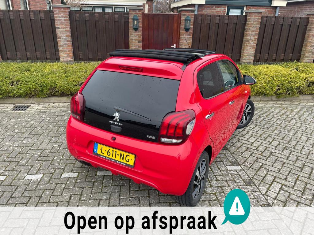 Peugeot 108 1.2 Puretech Allure 82pk CABRIO TOP, Auto's, Euro 5, Stof, Gebruikt, 1199 cc