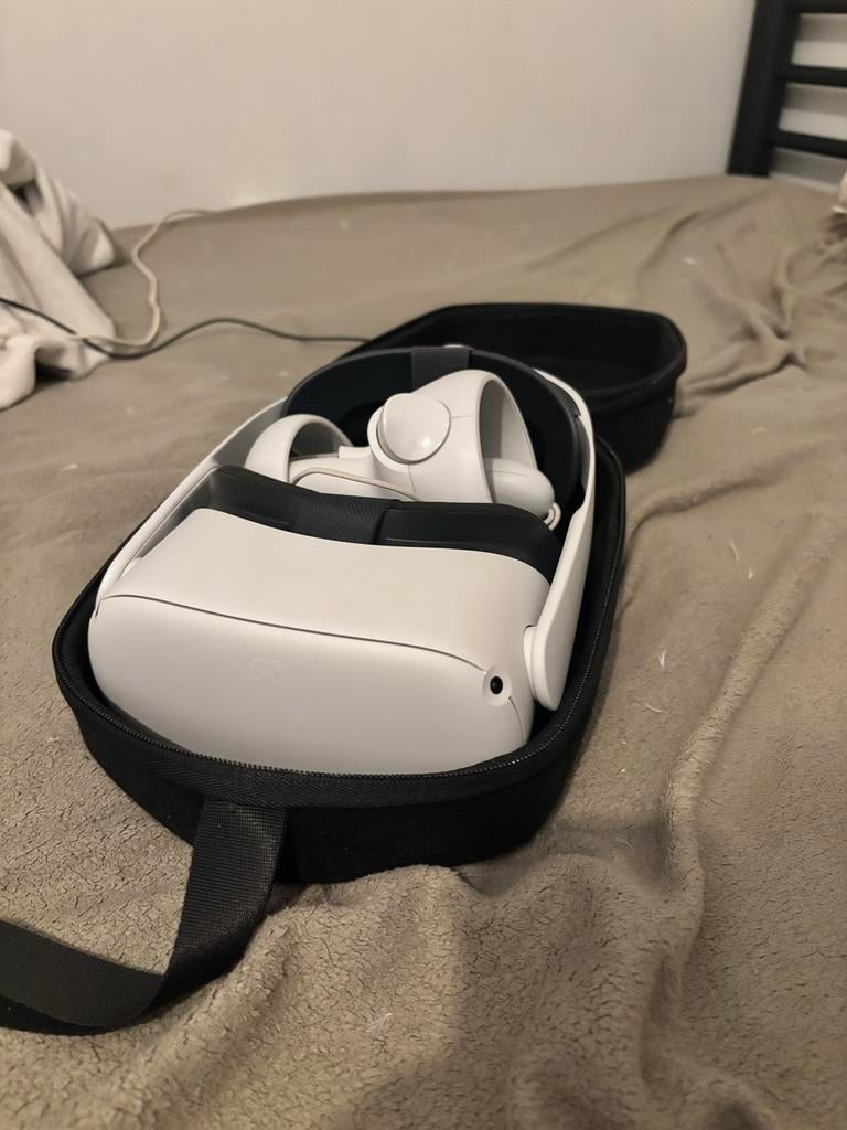 Meta Quest 2 128GB - Zo goed als nieuw met tas, Ophalen, Zo goed als nieuw, VR-bril, Overige platformen