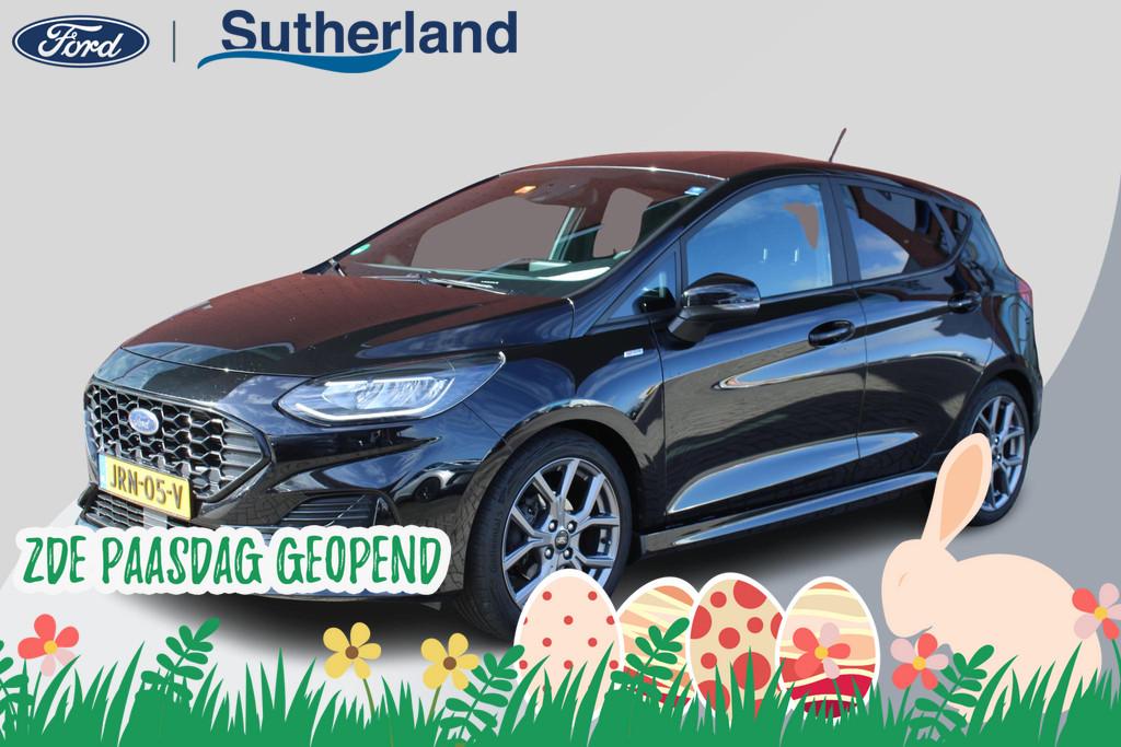 Ford Fiesta 1.0 EcoBoost 125 PK Hybrid ST-Line | Winterpack, Voorwielaandrijving, Gebruikt, USB, Zwart