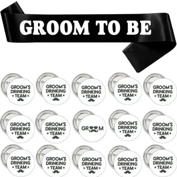 Luxe Groom to Be set, Zwart, Nieuw, Ophalen of Verzenden, Accessoires