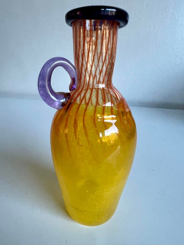 Vintage Kosta Boda Art Coll. Bon Bon Karaf Felgeel K. Engman, Ophalen of Verzenden