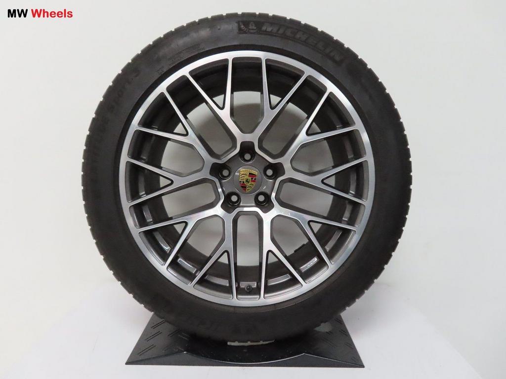 Porsche 20 inch Origineel velgen Macan RS Spyder zomerbanden, Auto-onderdelen, Gebruikt, -, -, Banden en Velgen