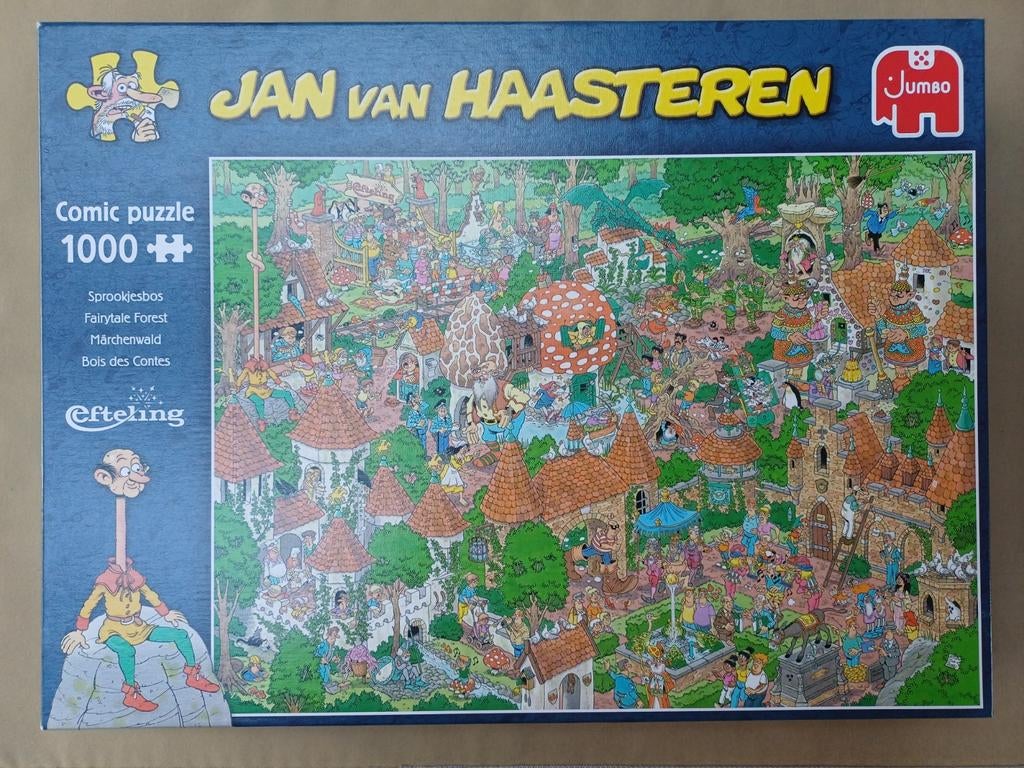 Jan van Haasteren Sprookjesbos, Hobby en Vrije tijd, Denksport en Puzzels, Ophalen of Verzenden, 500 t/m 1500 stukjes, Zo goed als nieuw