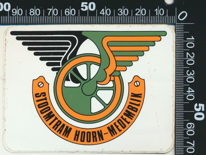 Sticker: Stoomtram Hoorn - Medemblik (4), Verzenden, Zo goed als nieuw, Bedrijf of Vereniging