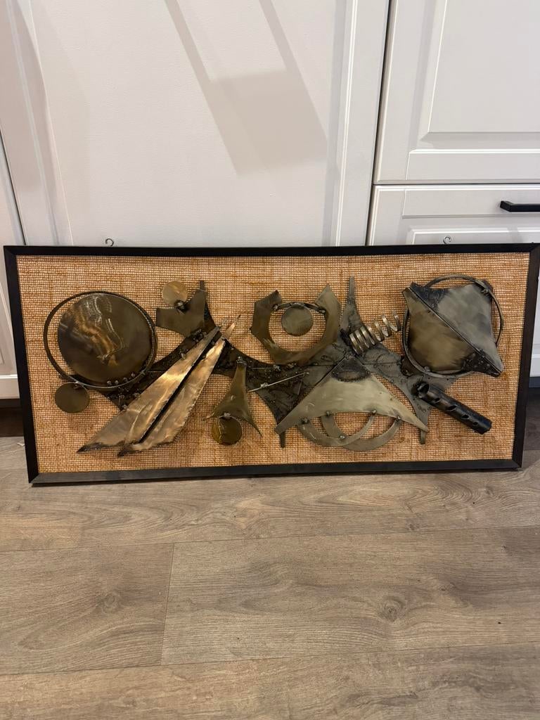 UNIEK Vintage Brutalist Henrik Horst Wall Panel Wall Object, Ophalen of Verzenden