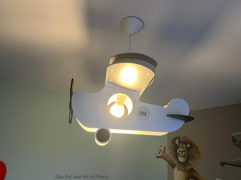 Vliegtuig Lamp Kinderkamer, Ophalen of Verzenden, Zo goed als nieuw, Hout