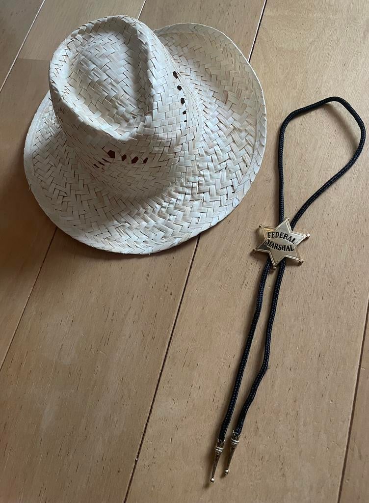 Sheriff of federal marshal hoed badge, Carnaval, Overige maten, Ophalen of Verzenden, Zo goed als nieuw