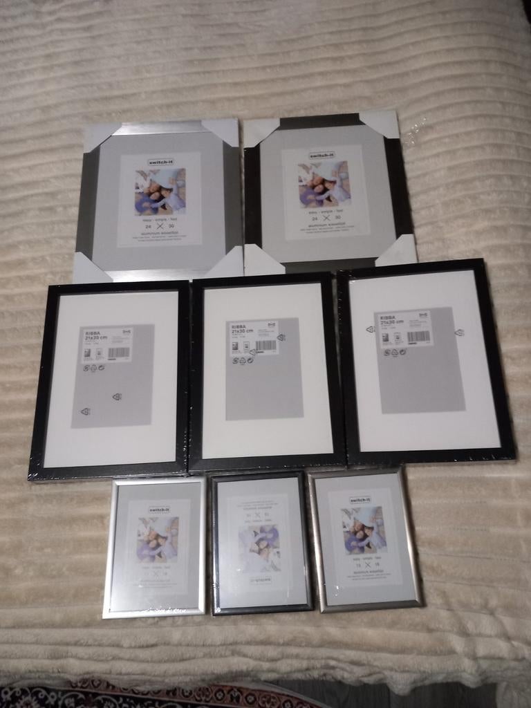 Fotolijsten verschillende maten, Ophalen, Nieuw