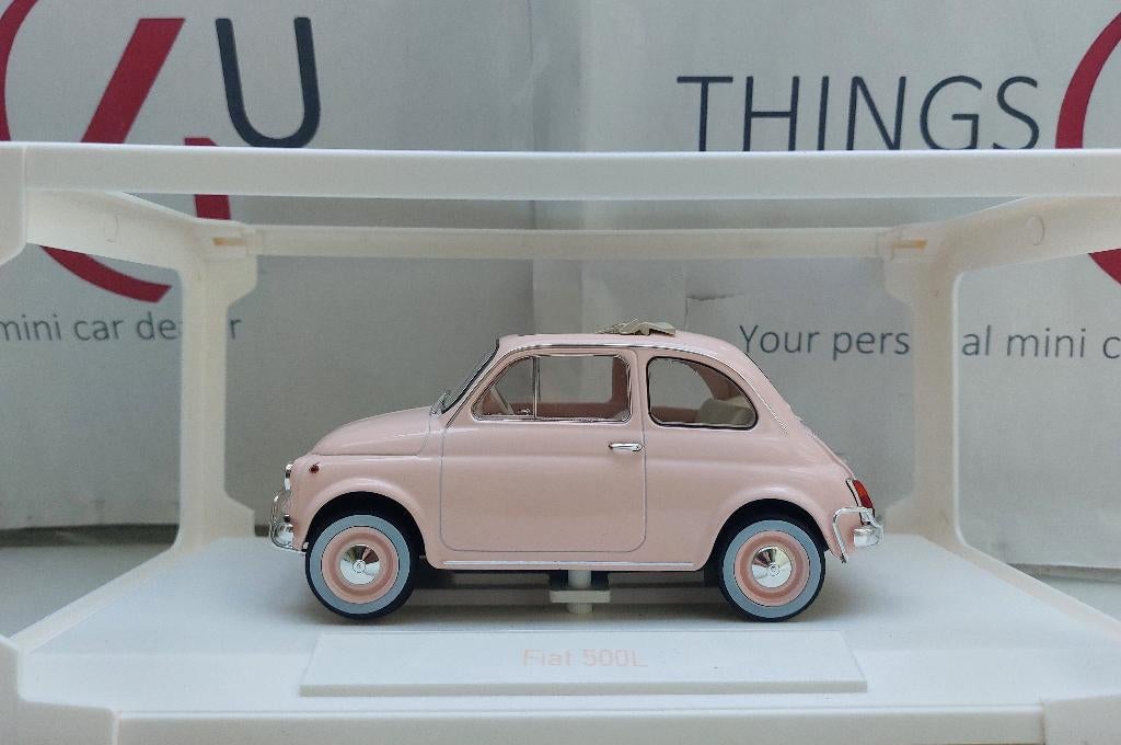 Norev 1:18 Fiat 500 L 1968 roze New baby gift nieuw, Hobby en Vrije tijd, Modelauto's | 1:18, Ophalen of Verzenden, Nieuw, Auto