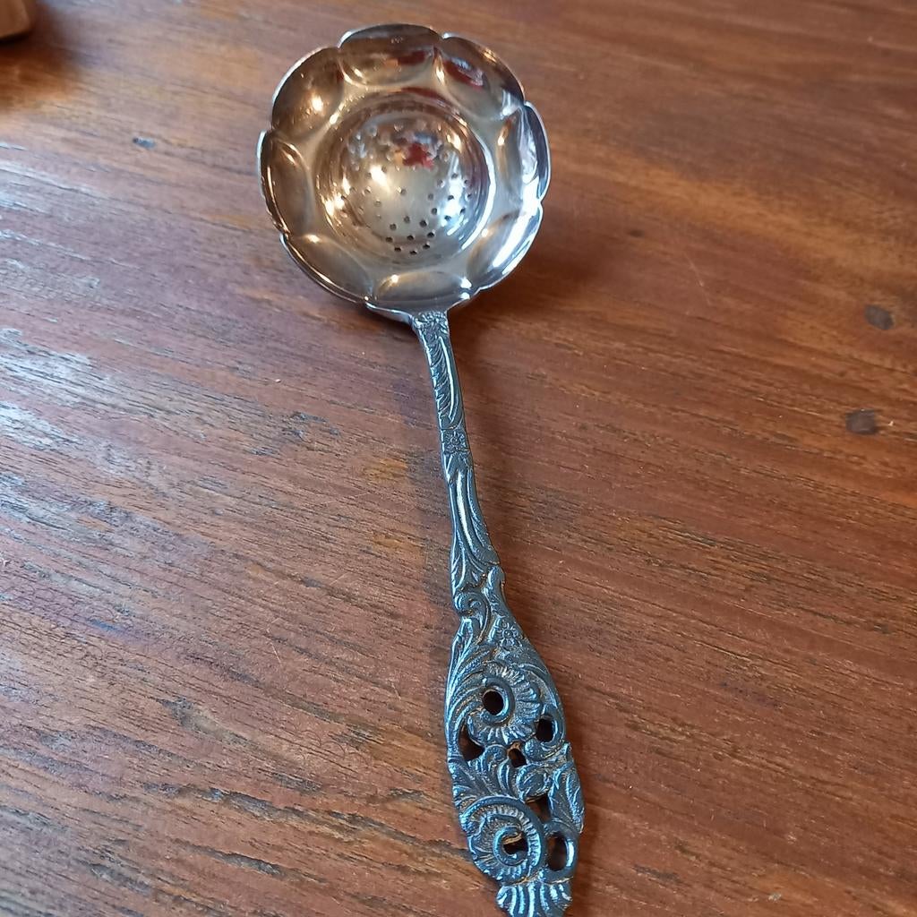 Gero verzilverde strooilepel, Antiek en Kunst, Ophalen of Verzenden