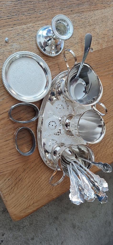 Douwe Egberts Hooijkaas set, Antiek en Kunst, Antiek | Goud en Zilver, Ophalen of Verzenden