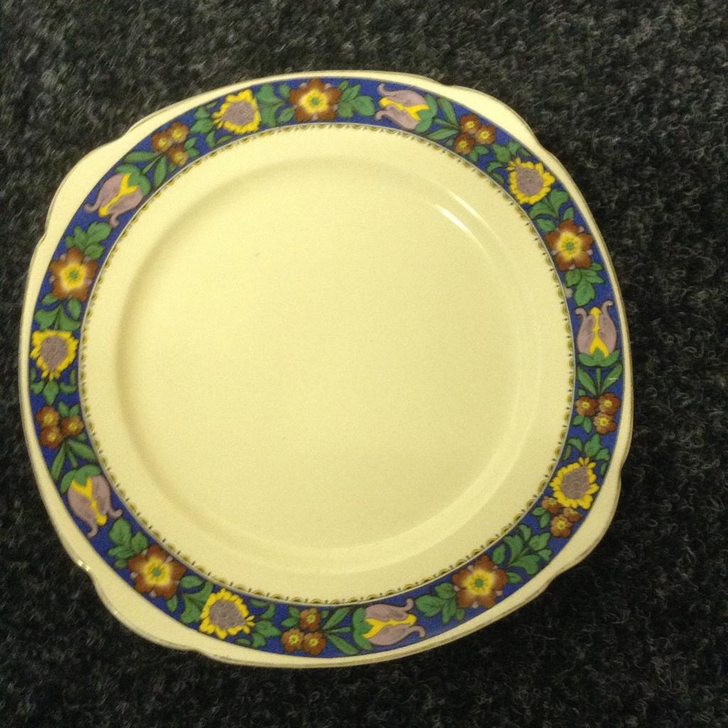 Antiek Porselein Bord  Schaal Hanley England, Ophalen of Verzenden