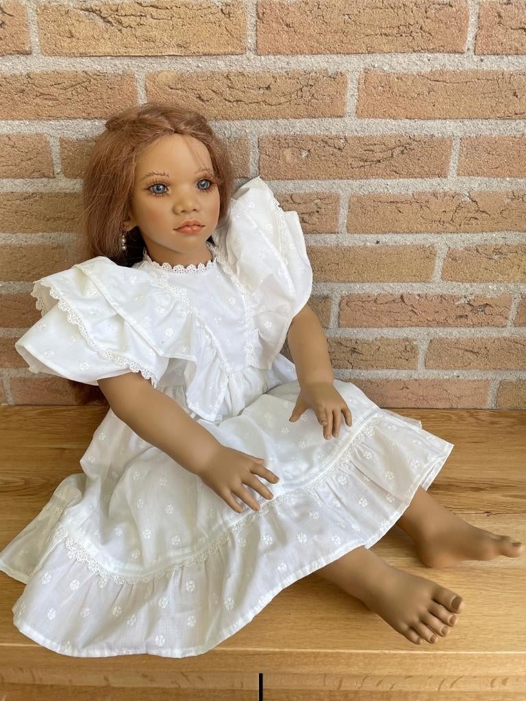 Annette Himstedt Tara, 75cm., Annette Himstedt, Ophalen of Verzenden, Zo goed als nieuw, Levensecht of Reborn