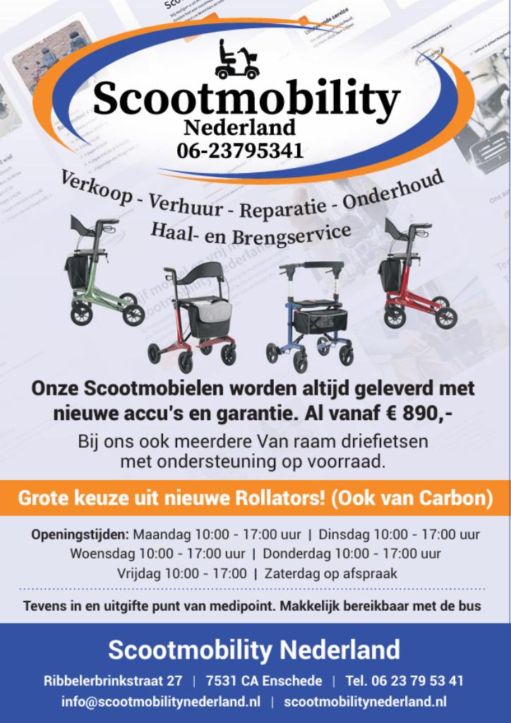 Driewielfiets  - Scootmobiel / Verkoop - Reparatie - Verhuur, Ophalen of Verzenden, Nieuw, Van Raam Easy Rider
