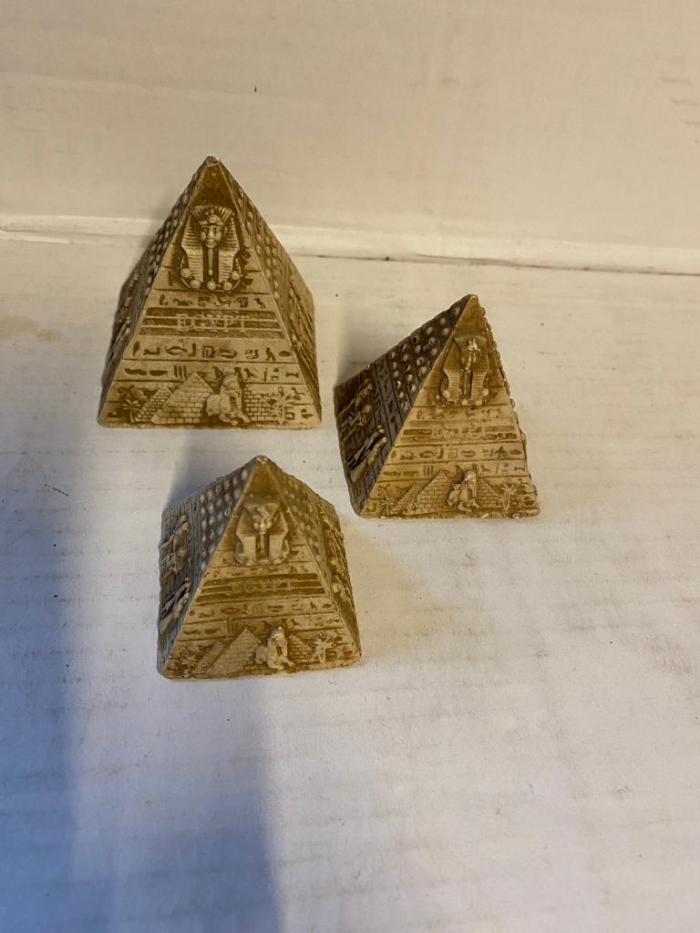 Miniatuur Pyramides - 3 Stuks, Ophalen of Verzenden, Zo goed als nieuw, Overige typen