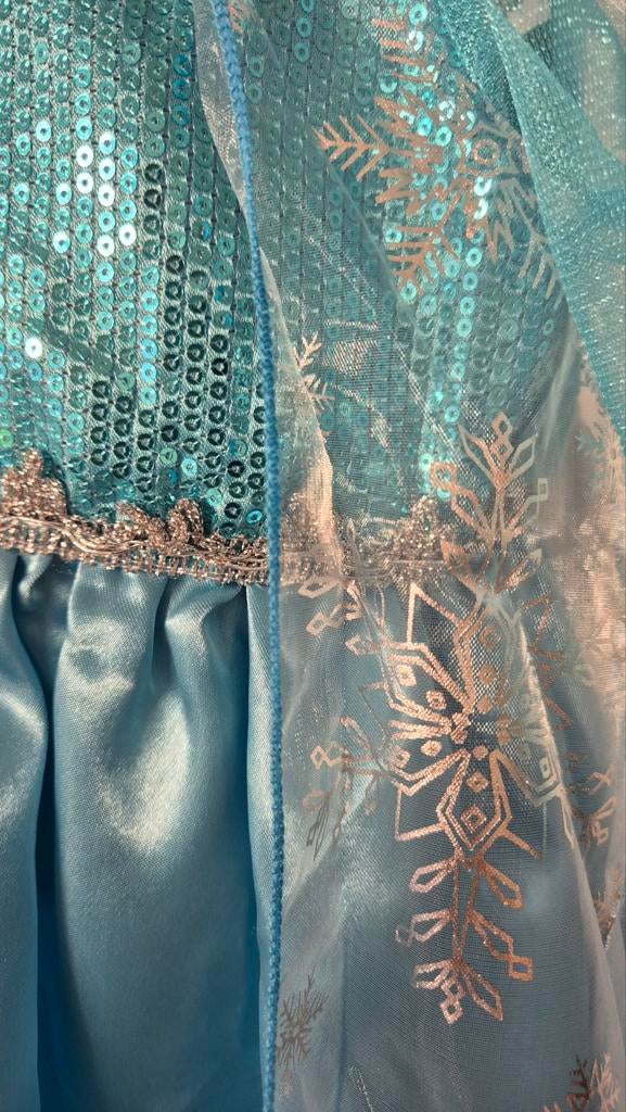 Nieuw Elsa Frozen Prinsessenjurkje maat 122-128 (7-8 jaar), Ophalen of Verzenden, Nieuw, Maat 34 (XS) of kleiner, Carnaval