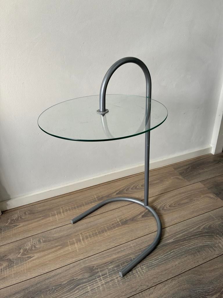 2x ikea Ry glazen vintage bijzettafeltje Tjord design glas, Huis en Inrichting, Tafels | Bijzettafels, Minder dan 55 cm, Rond
