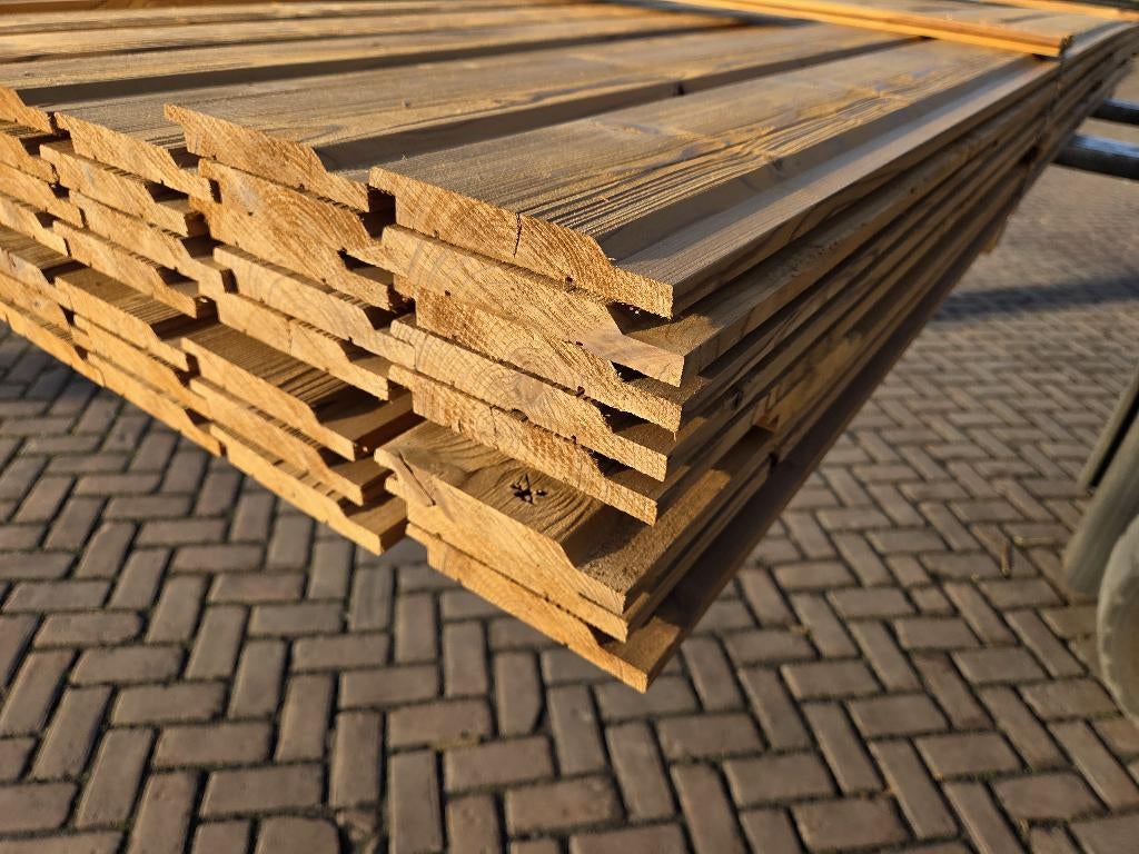 26 m2 rabat hout  - channelsiding - nr: TP187, Ophalen, Nieuw, 250 cm of meer, Planken