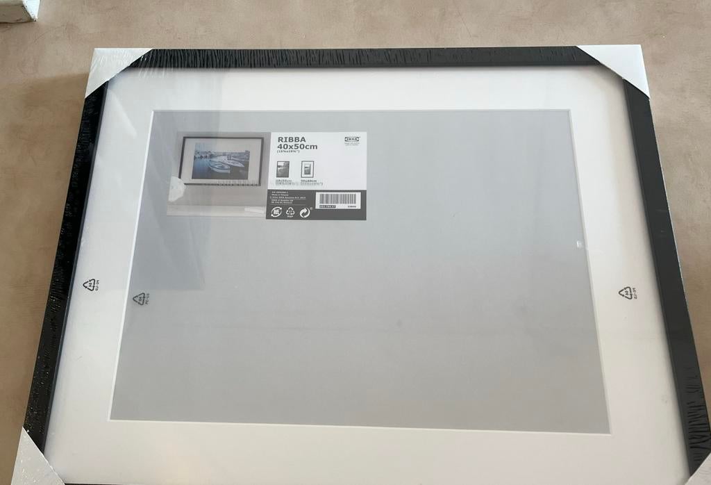 Nieuwe Ribba fotolijst - Zwart 40x50, Ophalen, Minder dan 50 cm, 50 tot 75 cm, Nieuw