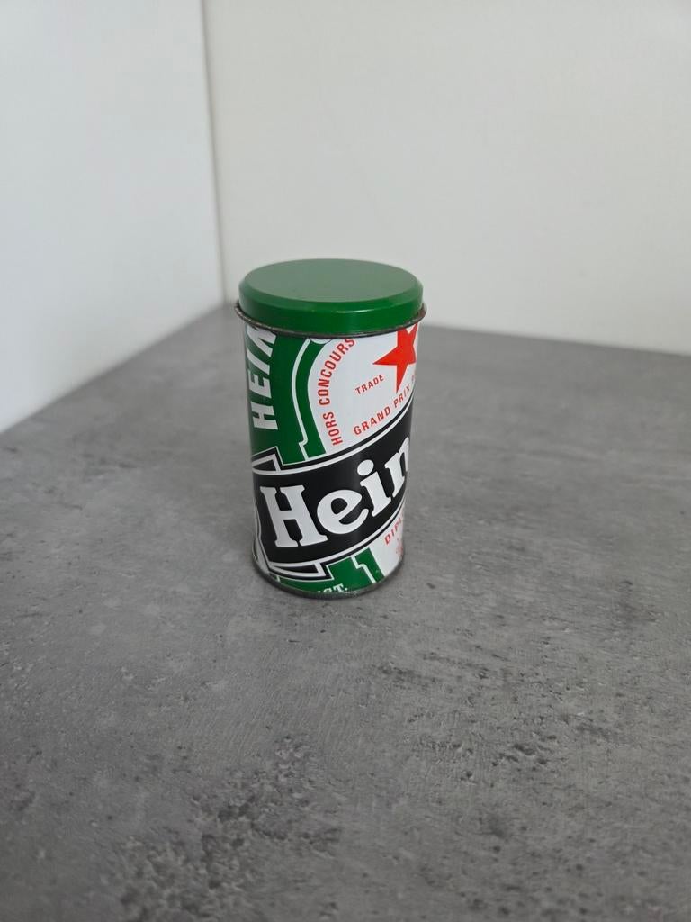 Heineken blikje met lucifers, Ophalen of Verzenden, Zo goed als nieuw, Heineken