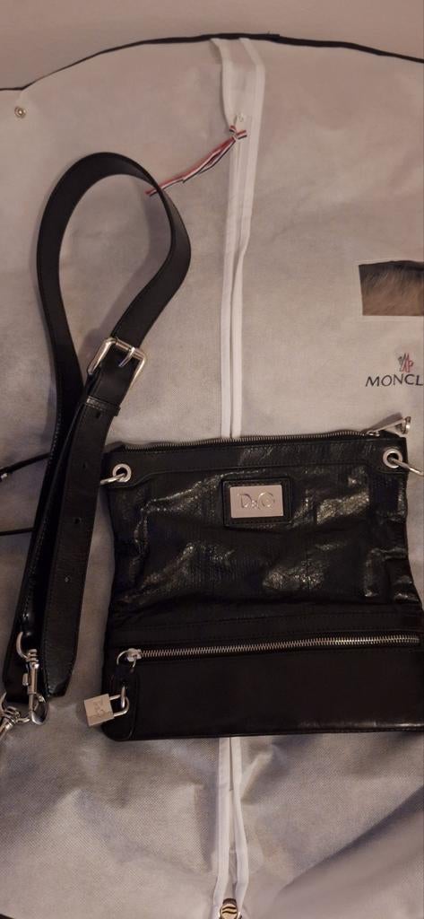 D&g  messenger bag real black lizzard   zeldzaam!!!, Sieraden, Tassen en Uiterlijk, Tassen | Schoudertassen, Ophalen of Verzenden