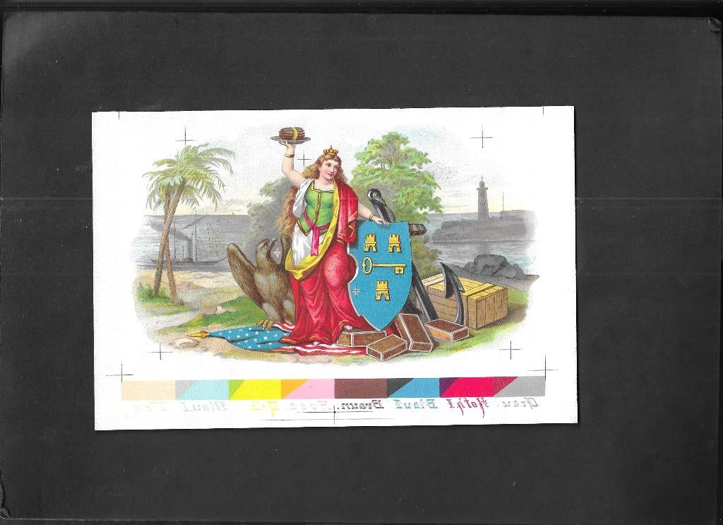 Banana60Etiket scan V4368, Ophalen of Verzenden, Gebruikt, Sigarenbandjes