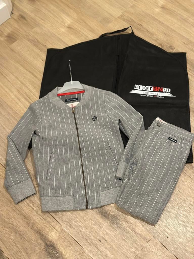 Vingino mooie grijze communie  jongens pak stretch, Ophalen of Verzenden, Zo goed als nieuw, Jongen