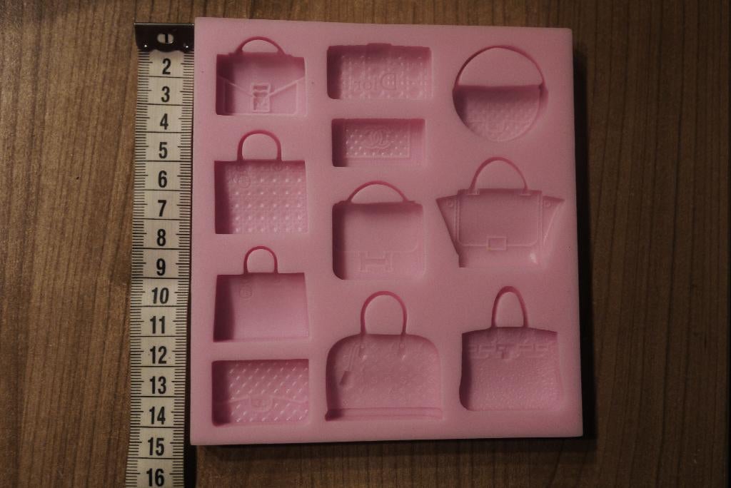 fondant mal gips klei tas tasjes tasje + hondjes dog hond, Ophalen of Verzenden, Nieuw, Taarten of Cupcakes, Versiering