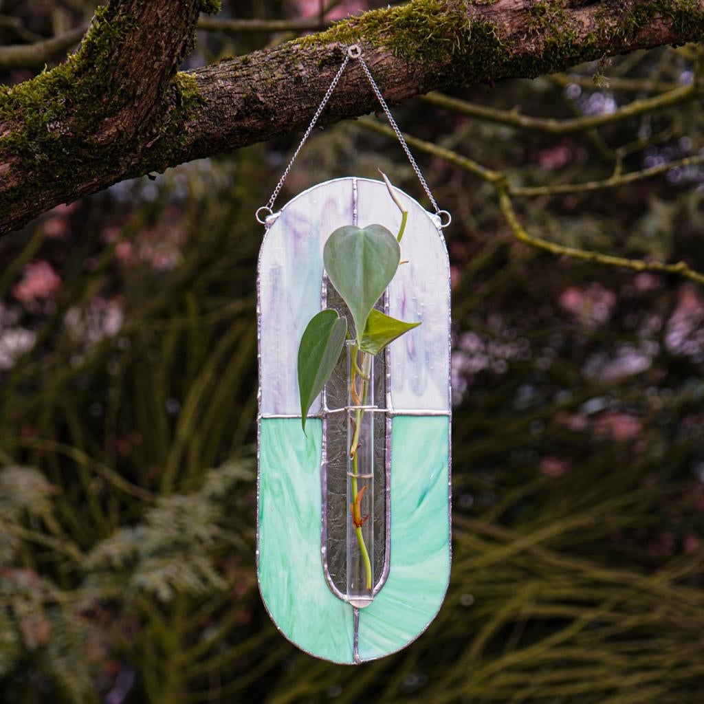 Glas in Lood Stekjeshouder || Zelfgemaakt, Ophalen of Verzenden