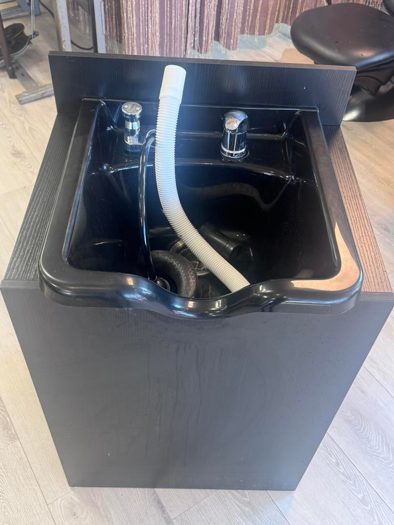 Kappers wasunit / wasbak zwart, Ophalen of Verzenden, Zo goed als nieuw, Minder dan 50 cm