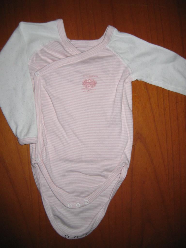 Body, roze/wit, 68, Petit Bateau, Ophalen of Verzenden, Zo goed als nieuw, Meisje, Nacht- of Onderkleding