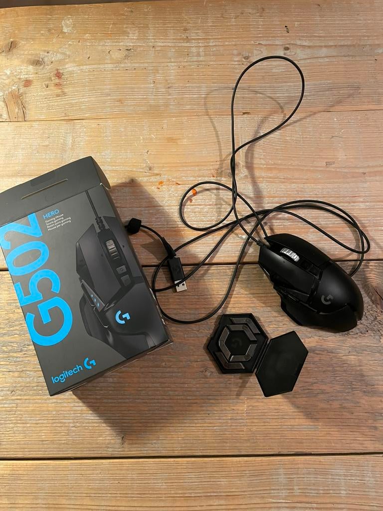 Logitech G502 HERO gaming mouse, Computers en Software, Muizen, Ophalen of Verzenden, Zo goed als nieuw, Gaming muis
