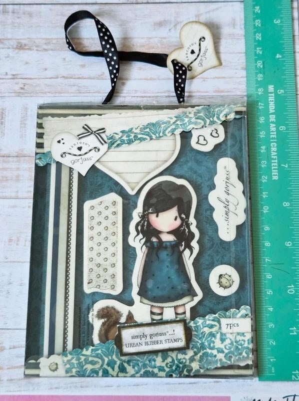 Gorjuss - Santoro - You Brought Me Love stamp set, Hobby en Vrije tijd, Ophalen of Verzenden, Nieuw, EZ-mounted stempel