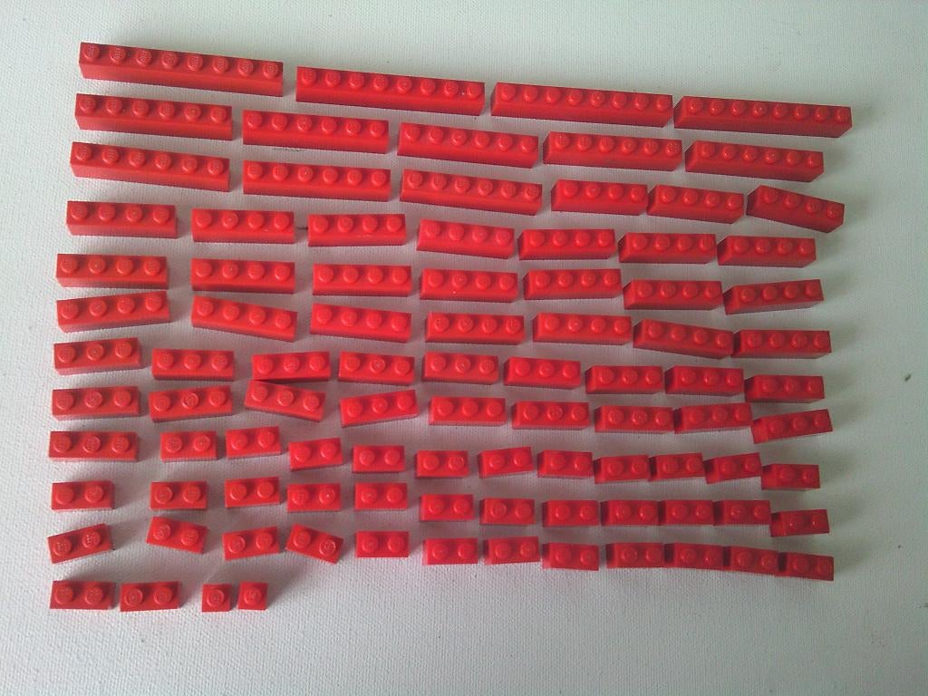 Lego: Stenen/balken rood, Ophalen of Verzenden, Zo goed als nieuw, Lego