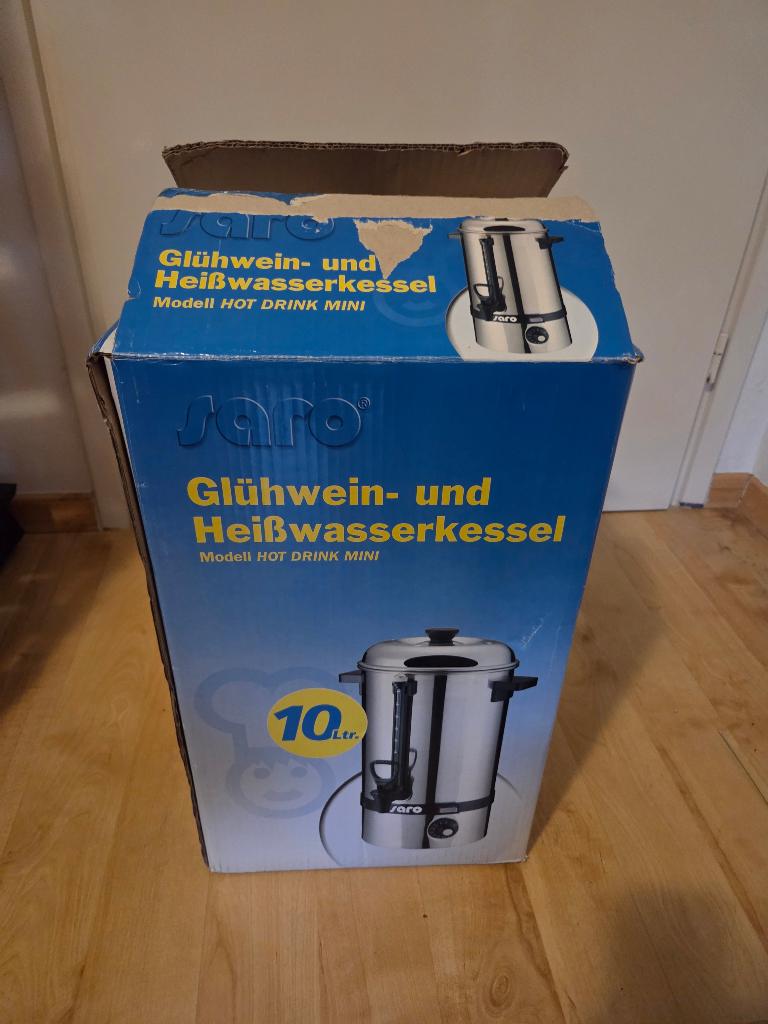 Saro 10 liter heet water ketel, 2 liter of meer, Ophalen, Gebruikt, Rvs