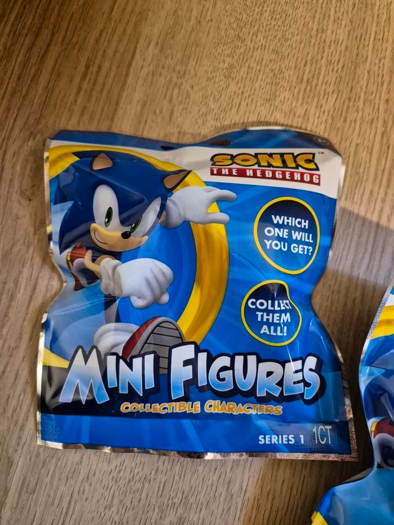 Sonic poppetjes collectibles 2 zakjes, Ophalen of Verzenden, Zo goed als nieuw