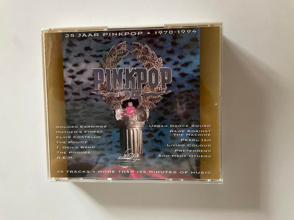 Pinkpop dubbel CD 25 jaar Pinkpop 1970-1994 40 tracks, Cd's en Dvd's, Cd's | Verzamelalbums, Zo goed als nieuw, Pop, Ophalen of Verzenden