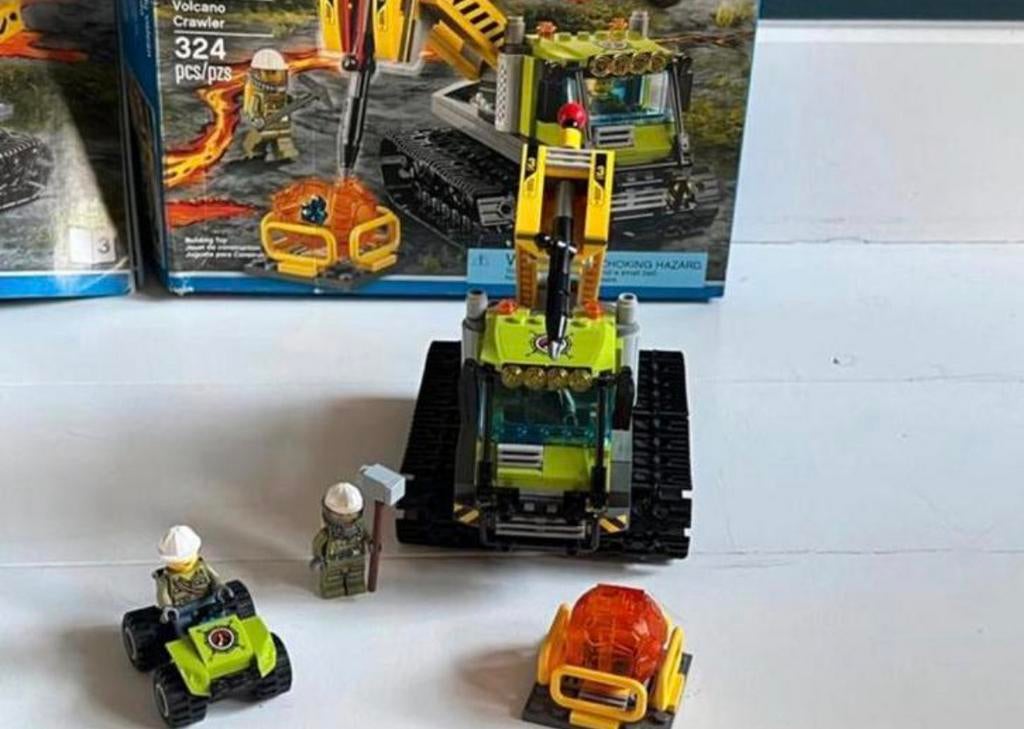 LEGO City Vulkaan Crawler - 60122, Ophalen of Verzenden, Zo goed als nieuw, Lego