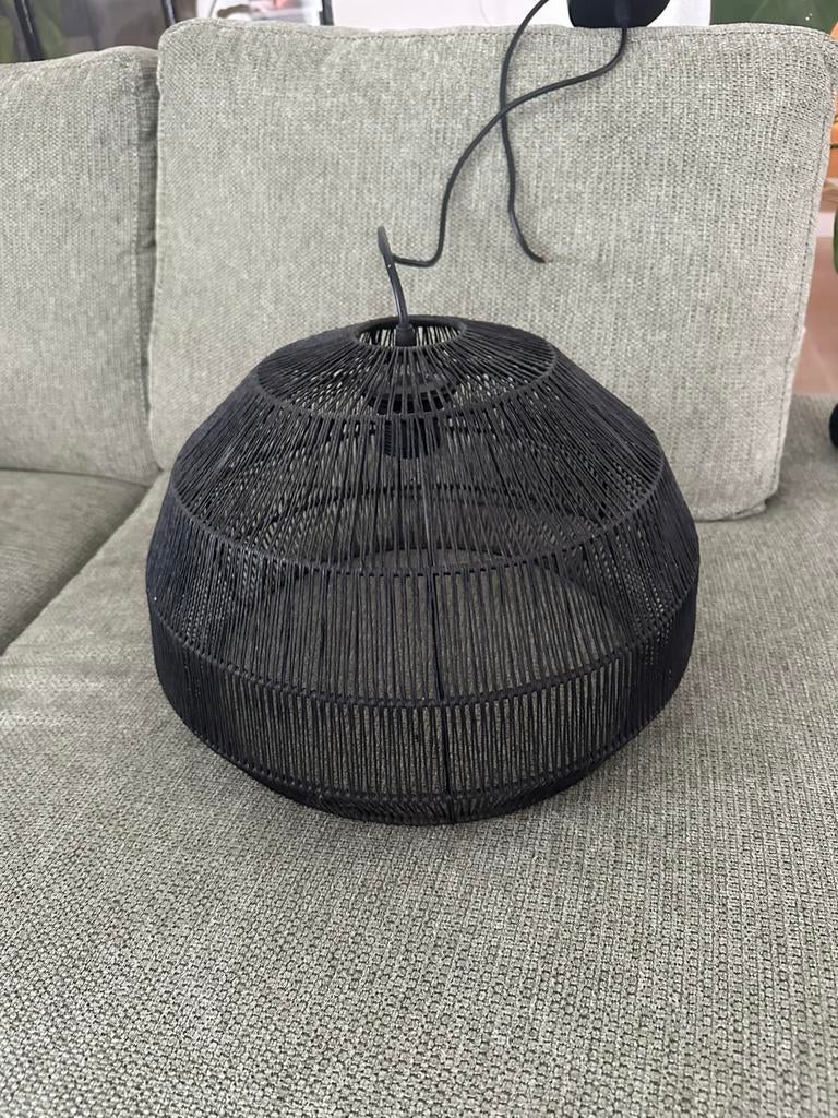 Hanglamp zwart, Ophalen of Verzenden, Zo goed als nieuw, Metaal, Minder dan 50 cm