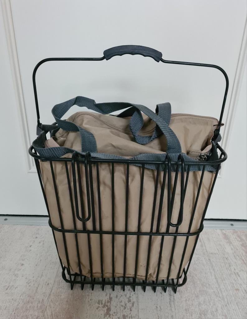 BASIL Fietsmand met tas. In nieuwstaat!, Stuurbevestiging, Basil, Ophalen of Verzenden, Zo goed als nieuw
