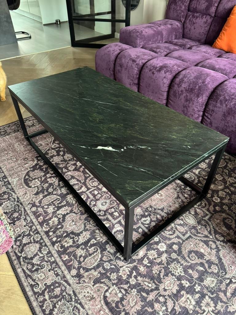 Salontafel natuursteen marmer zwart, Huis en Inrichting, Tafels | Salontafels, Ophalen, Overige materialen, 100 tot 150 cm, Sliedrecht