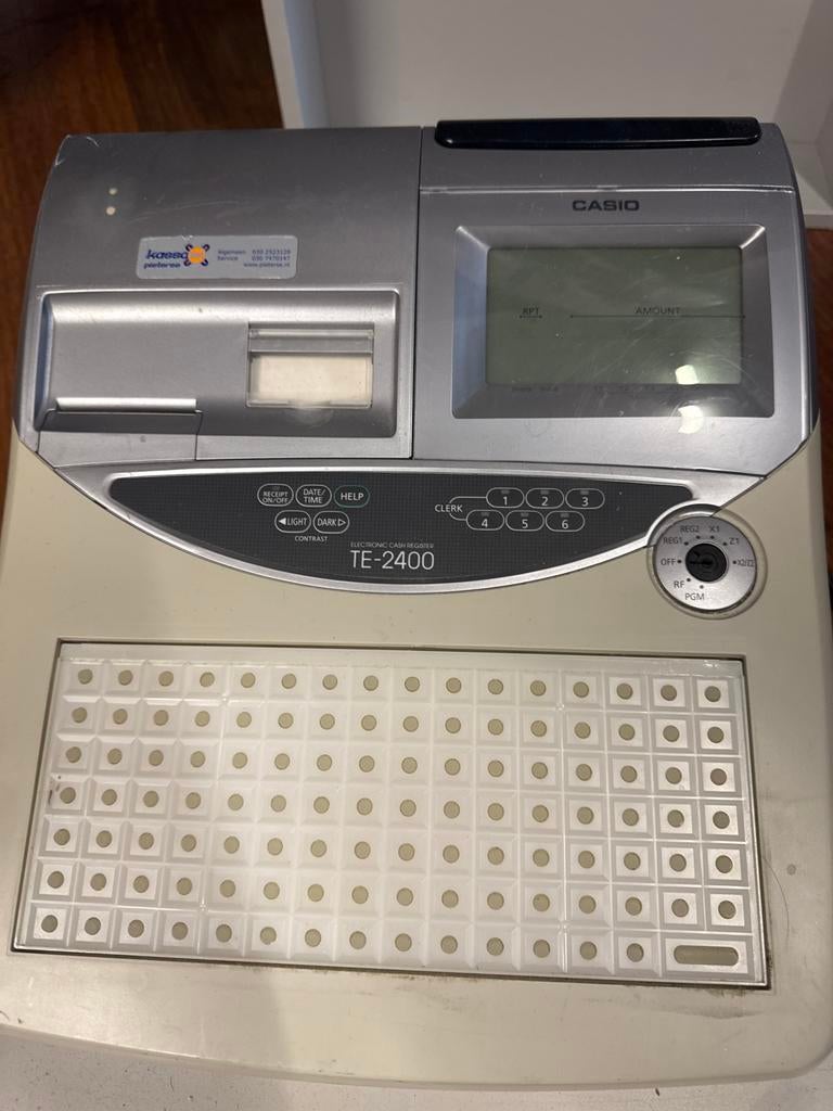 Casio TE-2400 Kassa, Verzamelen, Elektronische Apparatuur, Ophalen of Verzenden