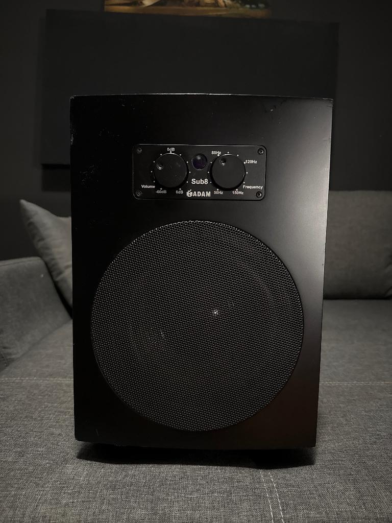 ADAM Sub8 actieve studio subwoofer, Overige merken, Gebruikt, Subwoofer, Ophalen of Verzenden