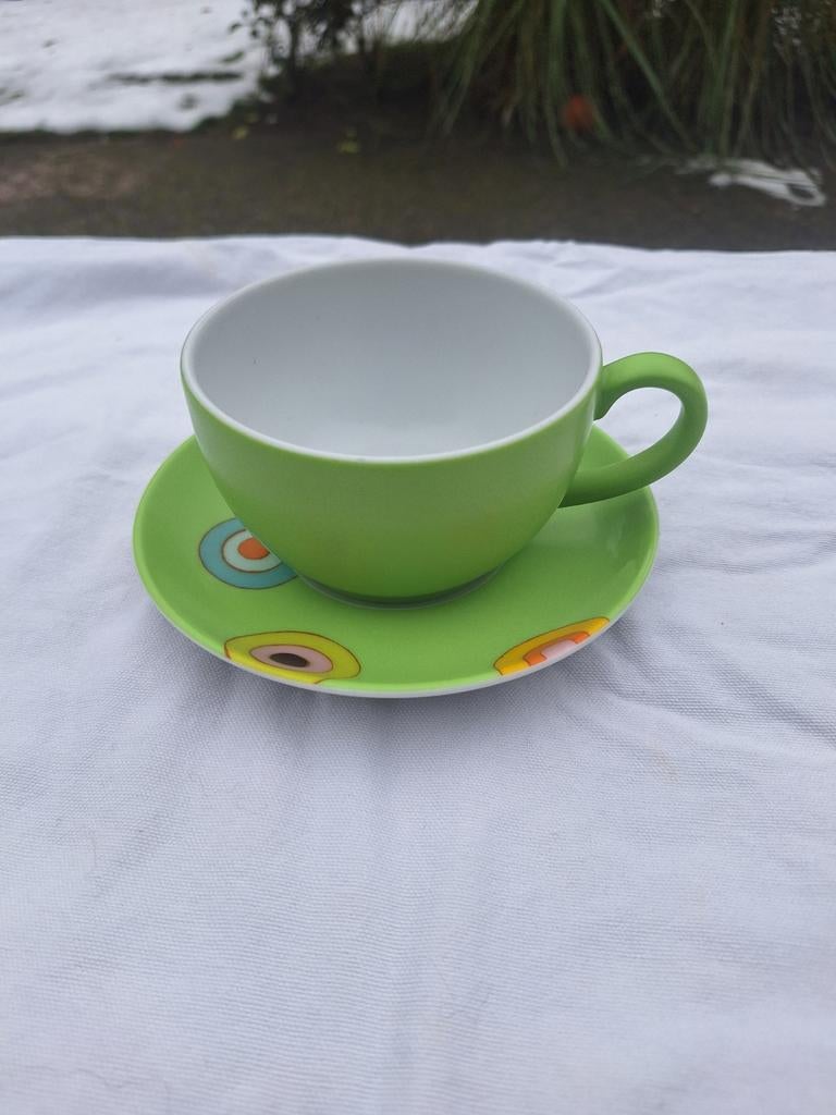 Dibbern kop en schotel meigroen, Ophalen of Verzenden