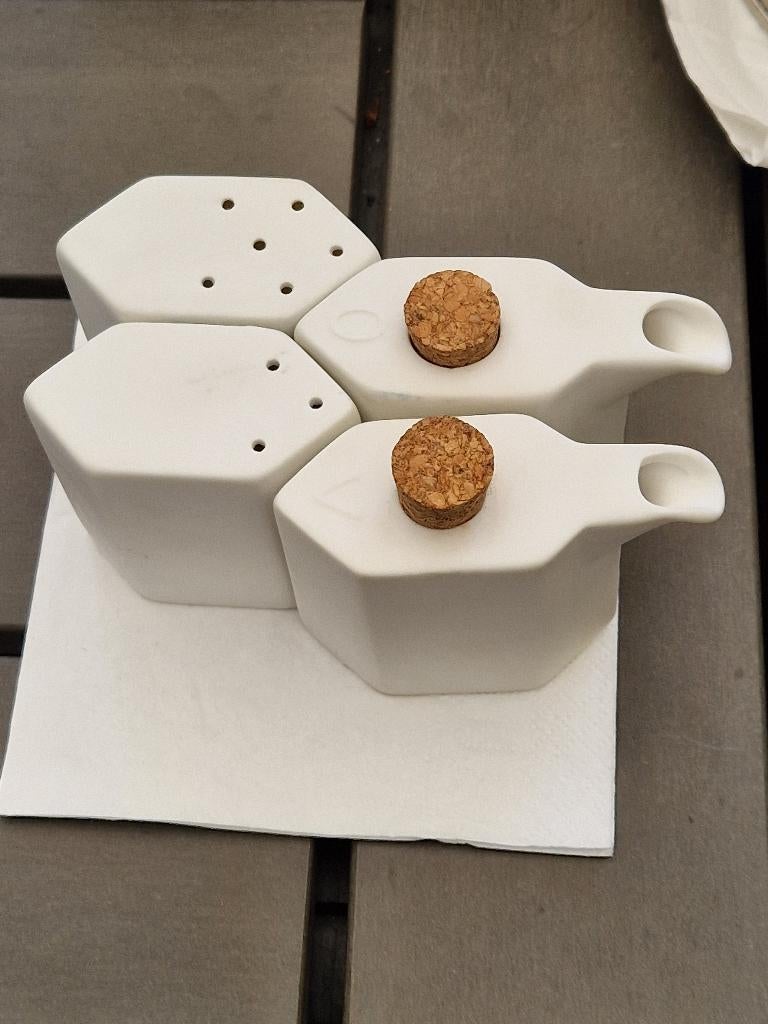 Set Olie/Azijn/Peper/Zout Porselein Pieter Stockmans Serax, Ophalen of Verzenden