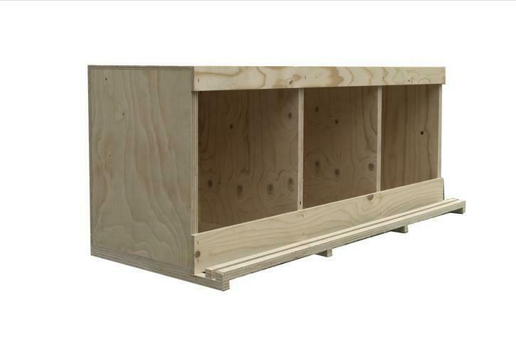 Driedelig legnest krielkip, multiplex (broedbak), Dieren en Toebehoren, Pluimvee | Toebehoren, 5521BC, Dehaasdienstverlening@outlook.com