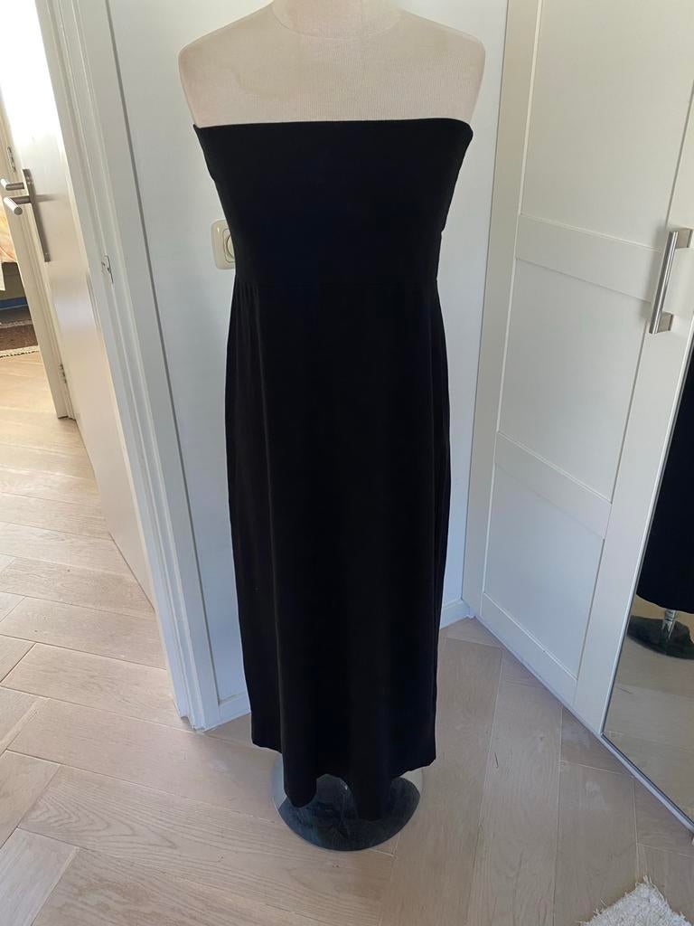 Zwarte strapless jurk /maxi rok van Cora Kemperman- Maat L, Kleding | Dames, Zwart, Maat 42/44 (L), Ophalen of Verzenden, Zo goed als nieuw