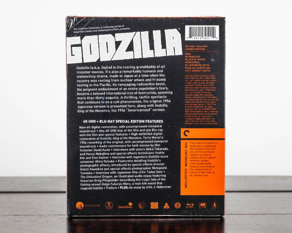 Godzilla 4K UHD + Blu-Ray (US Import) Criterion, -, -, Science Fiction en Fantasy, Ophalen of Verzenden