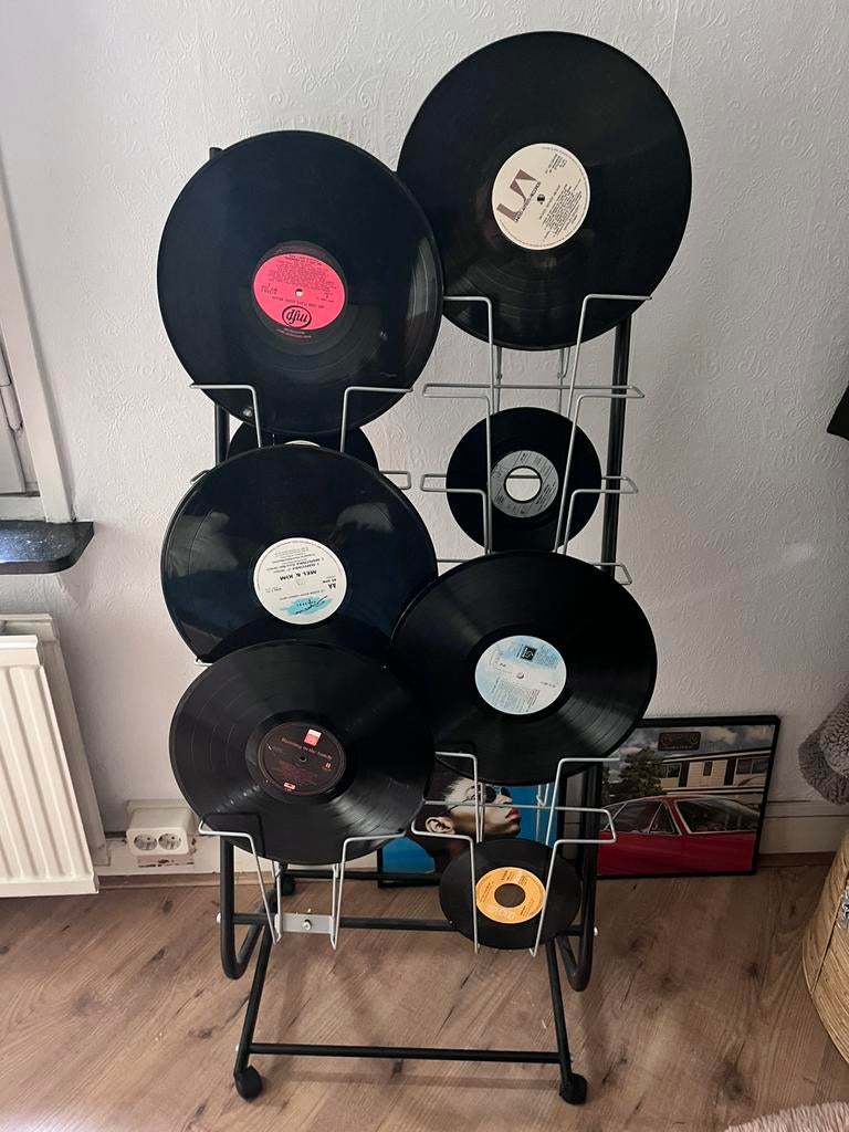 Lp, tijdschriftenrek, Huis en Inrichting, Woonaccessoires | Krantenbakken en Lectuurbakken, Ophalen, Zo goed als nieuw