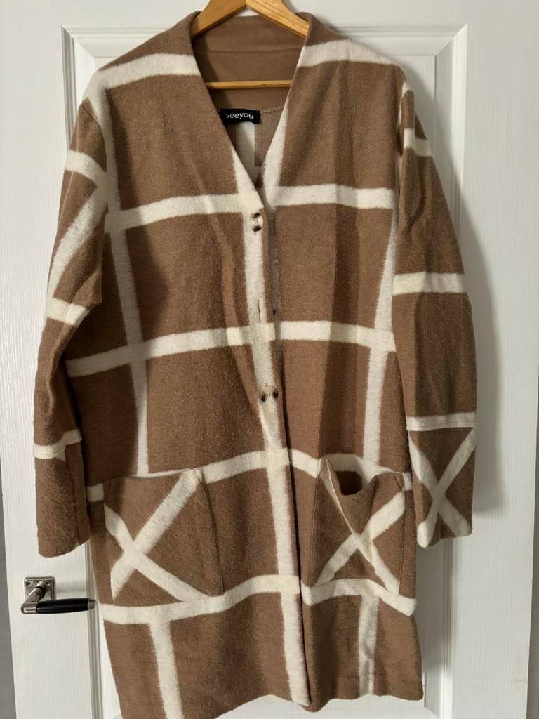 See you jasje maat 48, Kleding | Dames, Verzenden, Zo goed als nieuw, Blauw, Jasje of Colbert